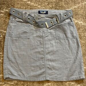 Vintage Angels Blue-Gray Skirt with Belt